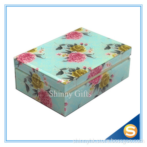 Rose Design Mirror Jewelry Box Wedding Gifts Multipurpose Storage Box for Jewelries